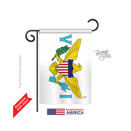Breeze Decor 58334 Us Virgin Islands 2-Sided Impression Garden Flag - 13 X 18.5 In.