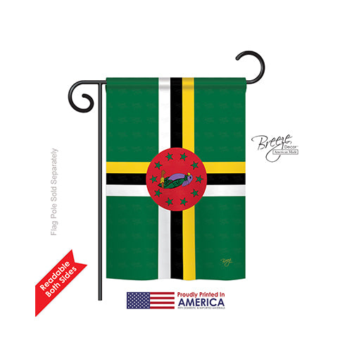 Breeze Decor 58344 Dominica 2-Sided Impression Garden Flag - 13 X 18.5 In.
