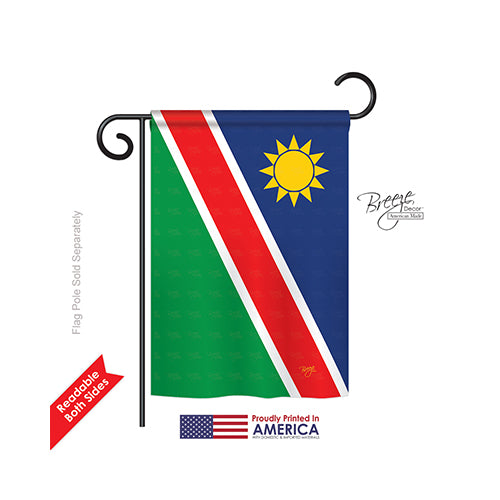 Breeze Decor 58364 Namibia 2-Sided Impression Garden Flag - 13 X 18.5 In.