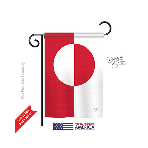 Breeze Decor 58377 Greenland 2-Sided Impression Garden Flag - 13 X 18.5 In.