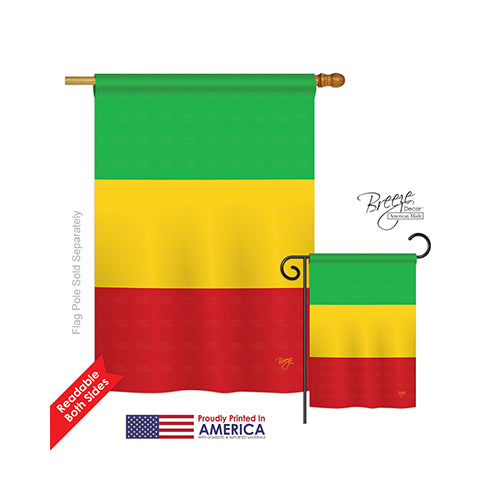 Breeze Decor 08312 Mali 2-Sided Vertical Impression House Flag - 28 X 40 In.
