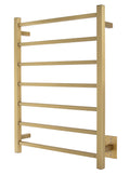 Tahoe 07 Towel Warmer, Gold, Hardwired, 7 bars