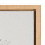 Sylvie World Map Sketch Framed Canvas by Teju Reval of SnazzyHues