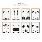 Sylvie Modern Baby Fox Framed Canvas by Rachel Lee of My Dream Wall