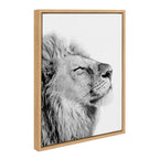 Sylvie Lion Self Actualizing Framed Canvas by Amy Peterson Art Studio