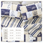 Caspian Collection Coastal Patchwork Quilt Set
