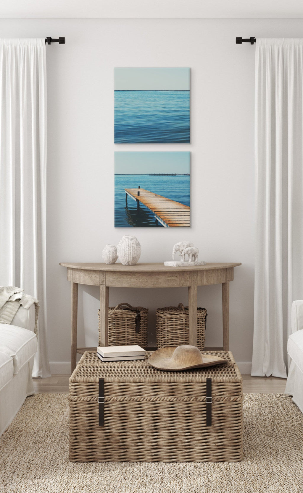 Etang de Thau Canvas Art Set by Laura Evans