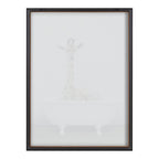 Blake Giraffe 2 in Tub Color Framed Printed Glass by Amy Peterson Art Studio