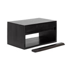 Reid Floating Wood Side Table with Open Storage