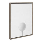 Sylvie Golf Ball Portrait Framed Canvas, Gray 18x24