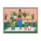 Sylvie Plant Lady Framed Canvas by Queenbe Monyei