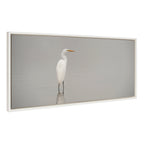 Sylvie Great White Egret Framed Canvas by Crystal Lynn Collins