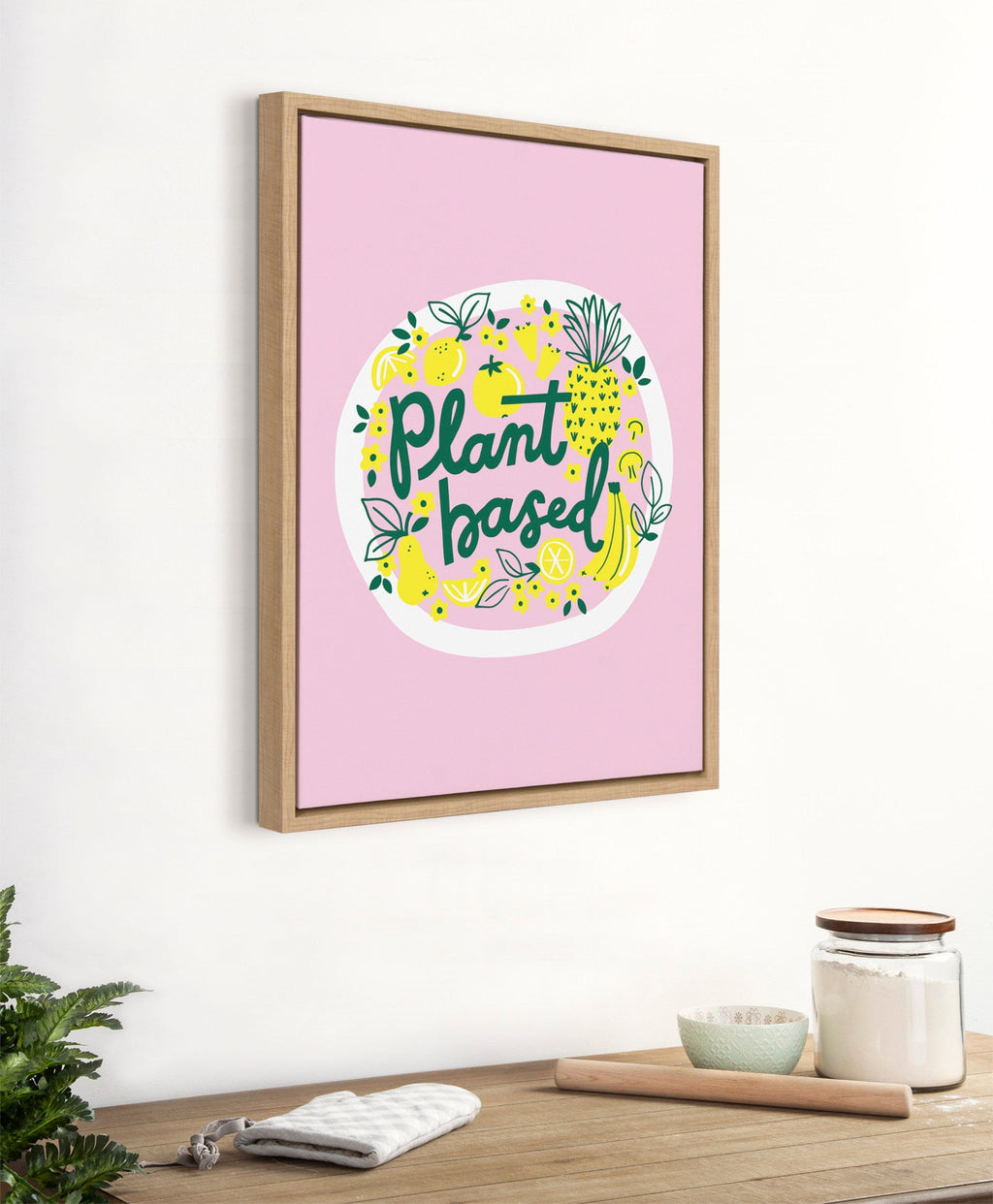 Sylvie Plant Based Framed Canvas by Maria Filar