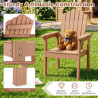 Adirondack Chair with High Backrest and Wide Armrests