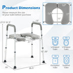 Raised Toilet Seat with Handles - 400 LBS Capacity