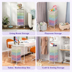 10 Drawer Rolling Storage Cart with Locking Wheels