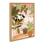 Sylvie Never Enough Plants Framed Canvas by Alja Horvat