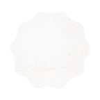 Sanzo Scalloped Marble and Metal Table