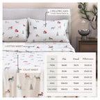 Turkish Cotton Christmas Flannel Sheet Set - Whittaker Collection