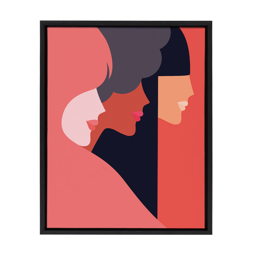 Sylvie We Can Framed Canvas By Dominique Vari