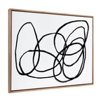 Sylvie Beaded NC Ring of Light Framed Canvas by Nikki Chu