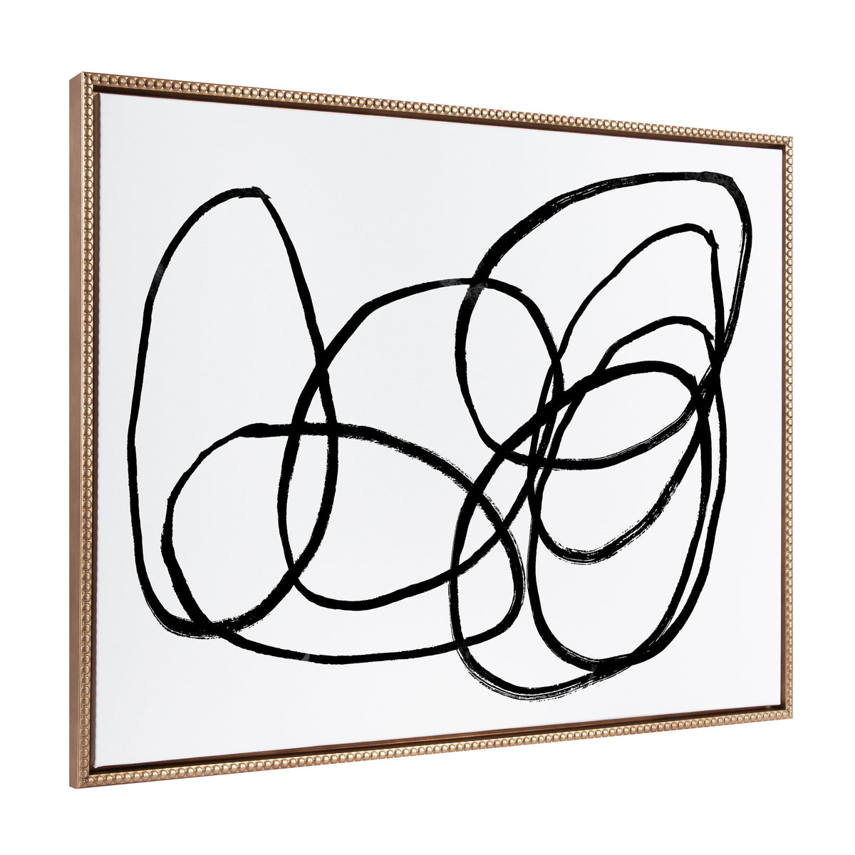 Sylvie Beaded NC Ring of Light Framed Canvas by Nikki Chu