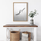 Sylvie Sea Turtle Framed Canvas by Simon Te of Tai Prints