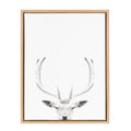 Sylvie Deer Portrait Framed Canvas by Simon Te Tai