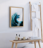 Blake Waves Framed Printed Art