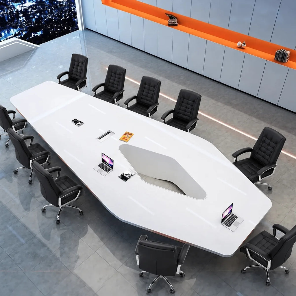 Vertix · Conference Room Table, Tapered Hexagon