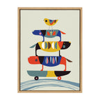 Sylvie Skate Dog Framed Canvas by Rachel Lee of My Dream Wall
