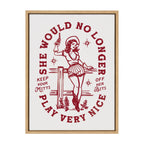 Sylvie Mitts Off Framed Canvas by The Whiskey Ginger