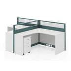 Trevik · L-Shaped Cubicle Workstation