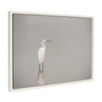 Sylvie Great White Egret Framed Canvas by Crystal Lynn Collins