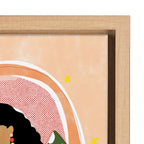 Sylvie Rainbow Sweater Framed Canvas by Alja Horvat