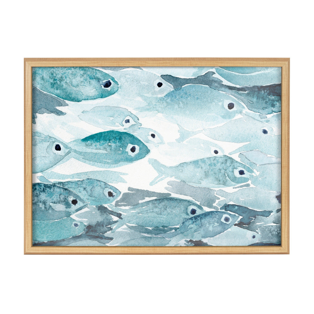 Blake Aholehole Framed Printed Glass by Janet Meinke-Lau