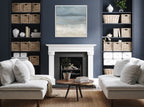 Sylvie The Blues Framed Canvas by Mary Sparrow