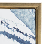 Sylvie Indigo Watercolor Framed Canvas by Amy Peterson Art Studio