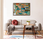 Sylvie Stardust Chords Framed Canvas by Leah Nadeau