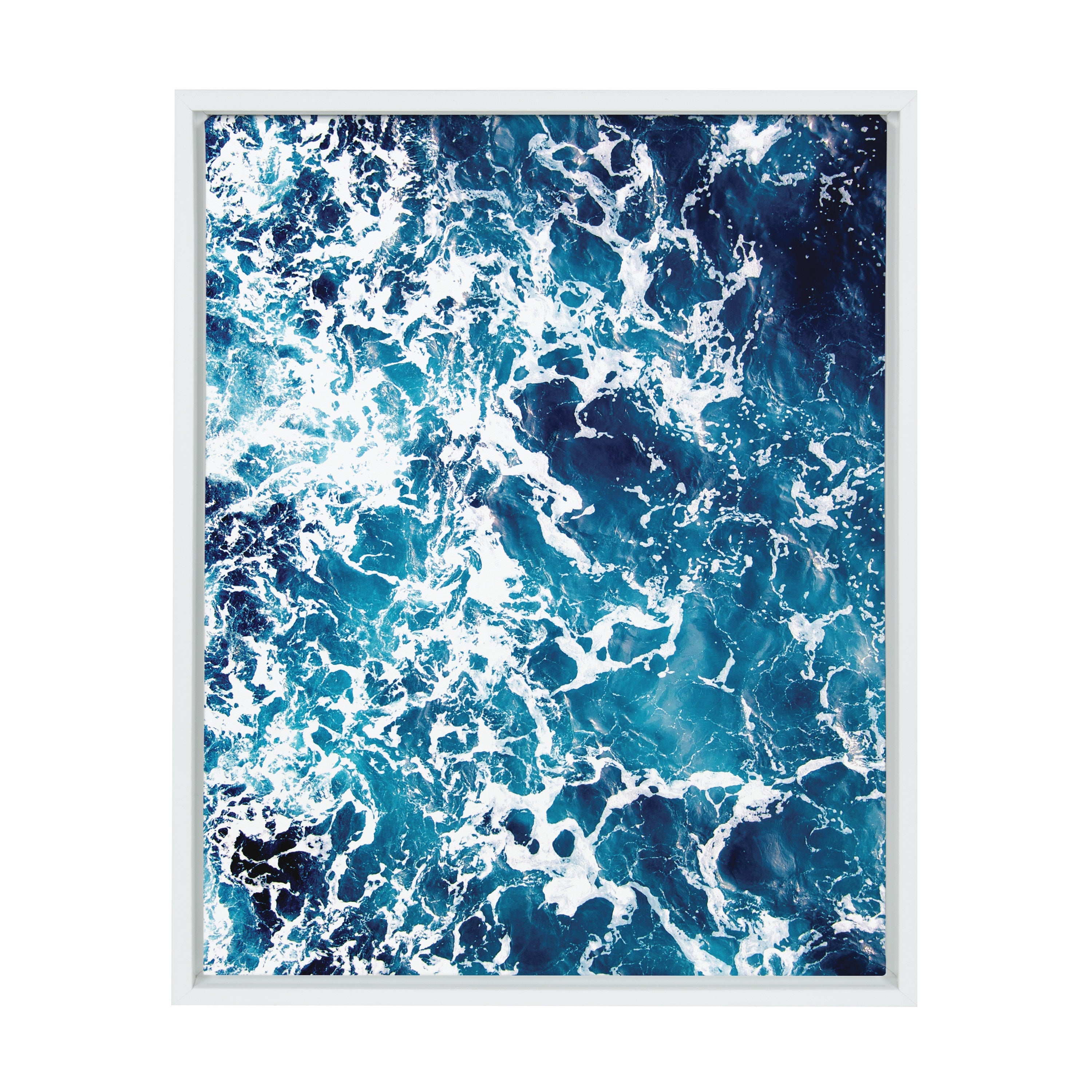 Sylvie Waves Framed Canvas by Simon Te Tai