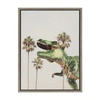 Sylvie Dinosaur Framed Canvas by July Art Prints