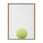 Sylvie Color Tennis Ball Portrait Framed Canvas, Natural 18x24