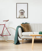 Sylvie Monkey Color Framed Canvas by Simon Te of Tai Prints