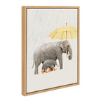 Sylvie Under the Rain Framed Canvas by July Art Prints