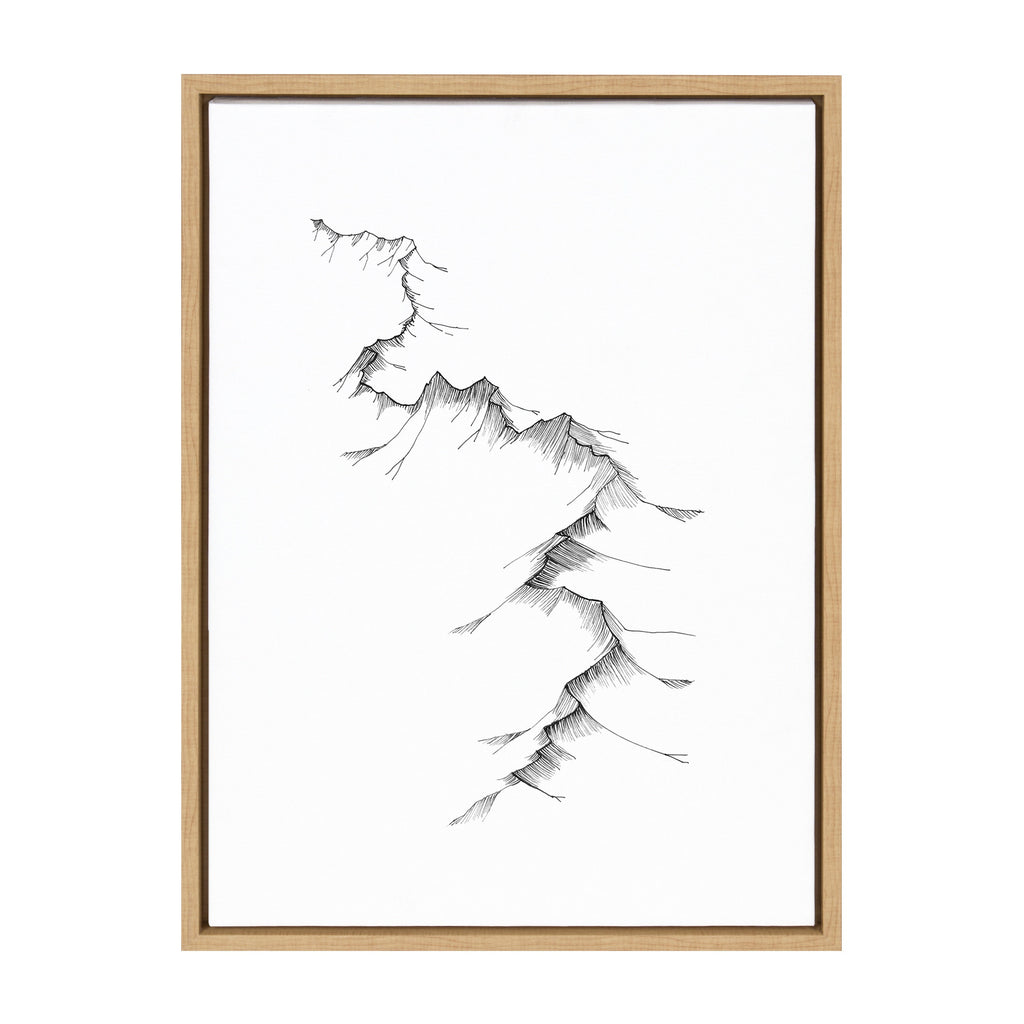 Sylvie Mountains Framed Canvas by Viola Kreczmer