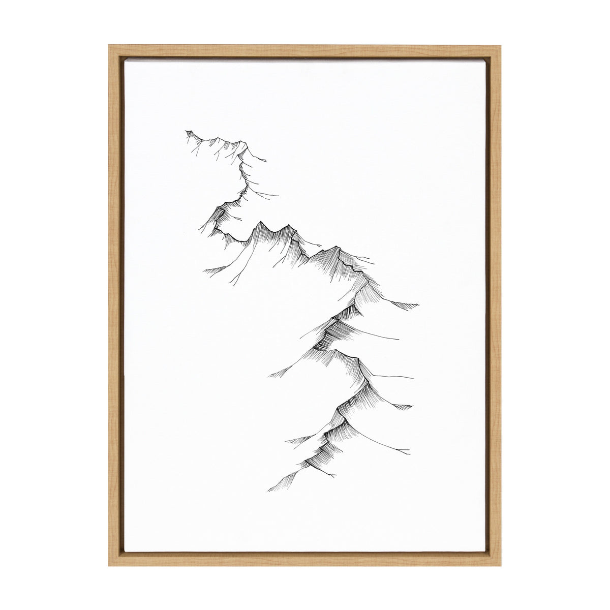 Sylvie Mountains Framed Canvas by Viola Kreczmer