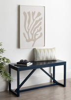 Sylvie Abstract Coral Coastal Beige Framed Canvas by The Creative Bunch Studio