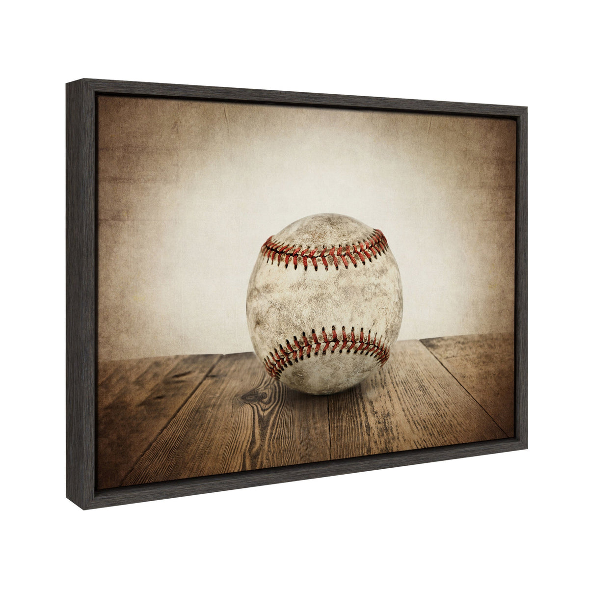 Sylvie Vintage Baseball Framed Canvas by Shawn St. Peter