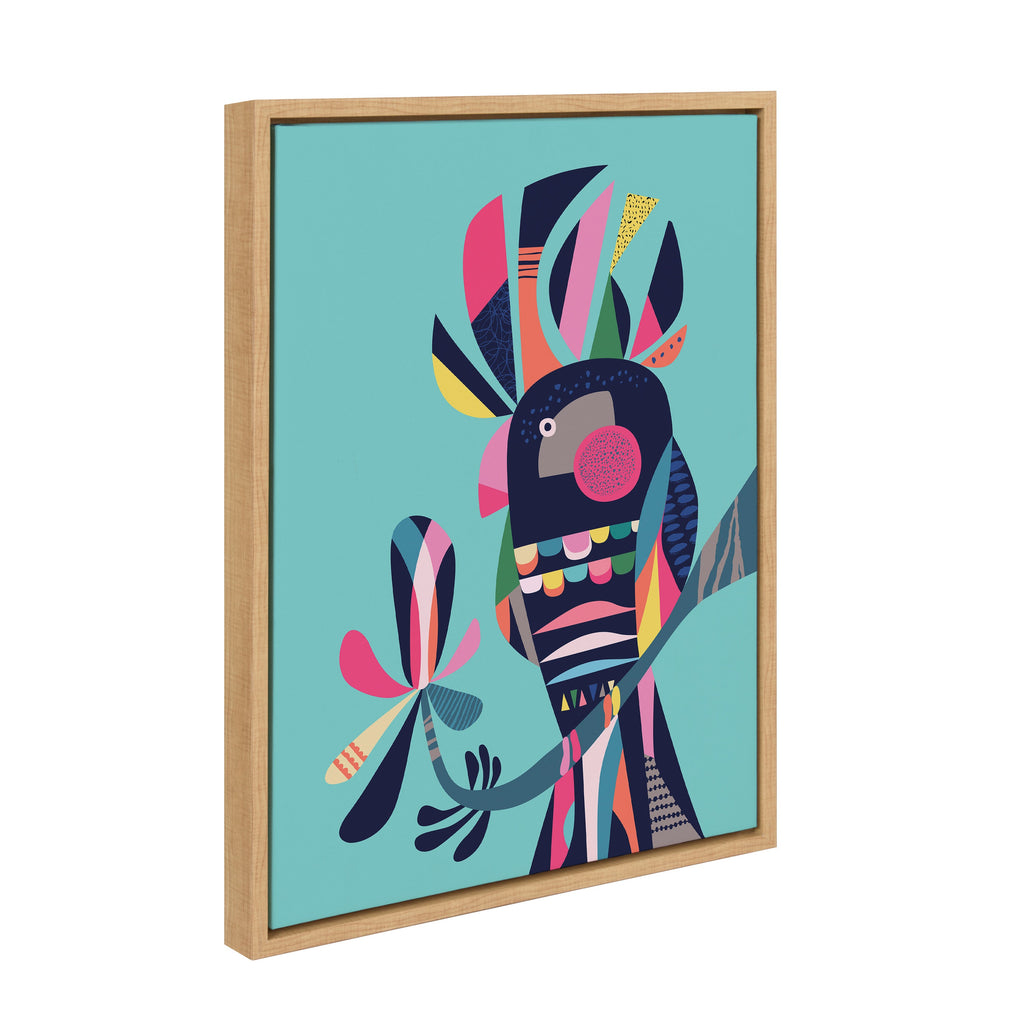 Sylvie Cockatoo Framed Canvas by Rachel Lee of My Dream Wall