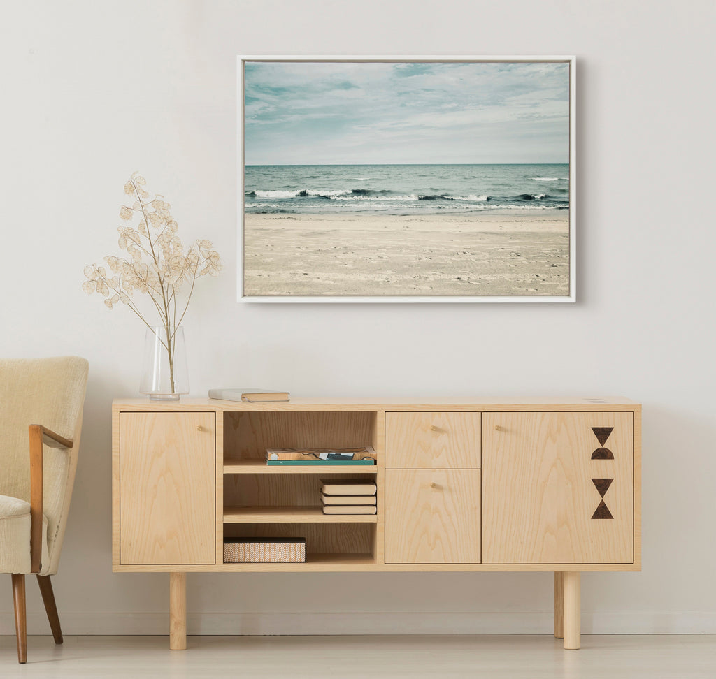 Sylvie Beach 2 Framed Canvas by Emiko and Mark Franzen of F2Images